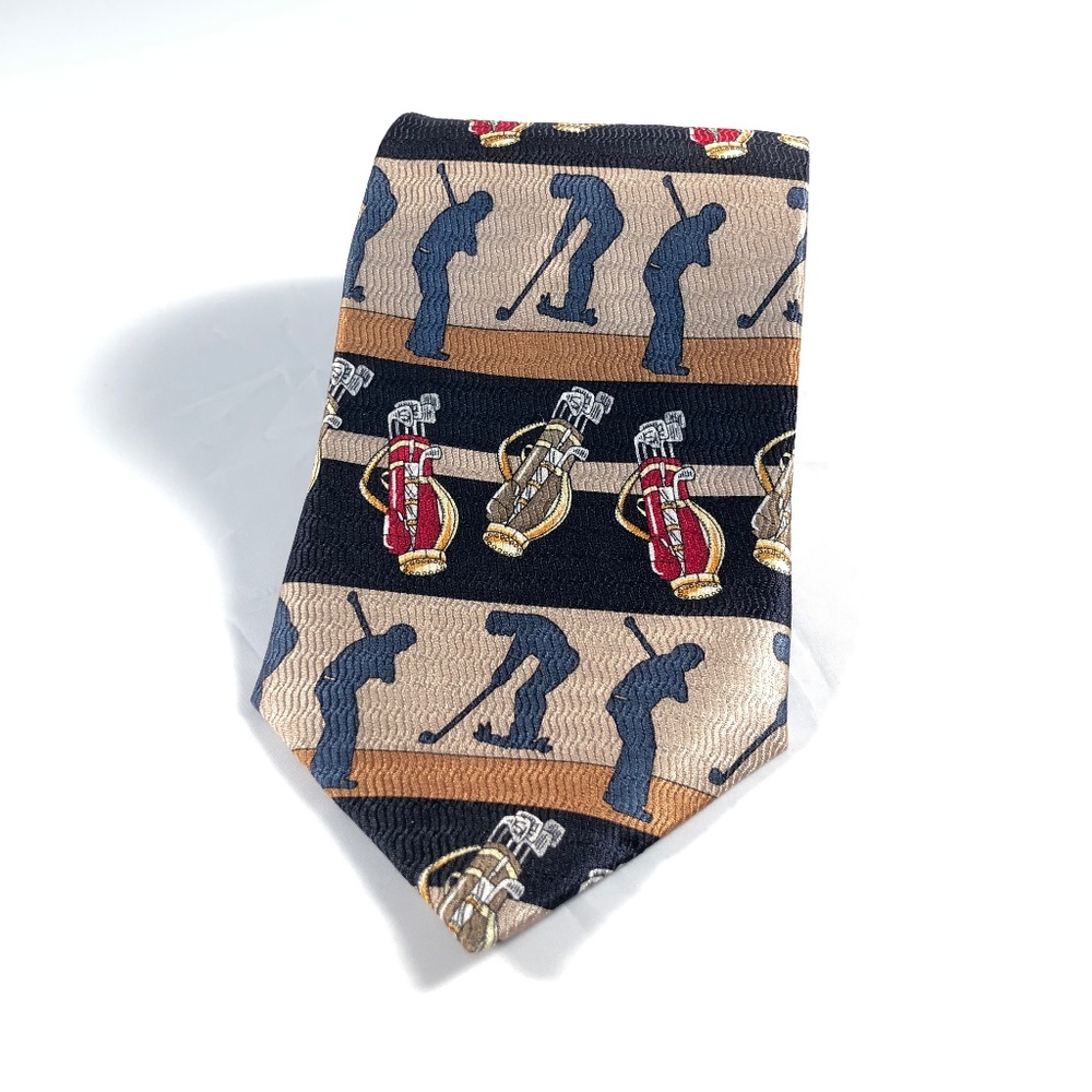 Zianetti Italian Silk Neck Tie Golfers Golf Bags